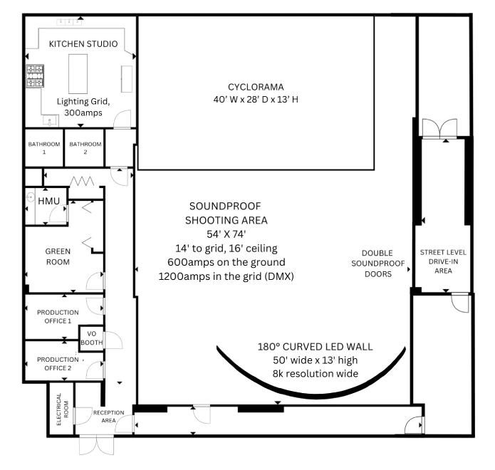 ElectricXR - Brooklyn studio floor map thumnail
